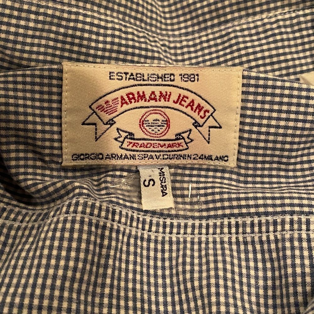 Armani Jeans Button Down Shirt - Picture 6 of 11